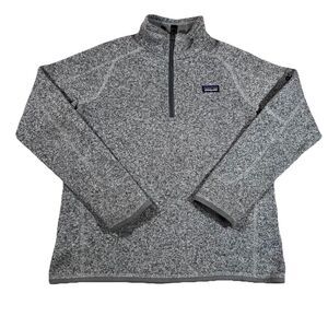 Patagonia Better Sweater Heather Grey 1/4 Zip Pullover Fleece Youth XL 14